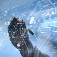 Financial technology flowchart and basic income mining cryptocur Financial technology flowchart and basic income mining cryptocurrency with blockchain startup unicorn crypto money virtual diagram.StartUp Programming Team. Website designer working digital wide screen.